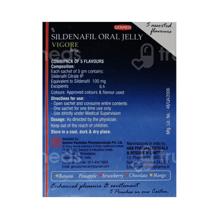 Vigore 5 Assorted Flavour Oral Jelly Sachet 5 Gm Pack Of 5